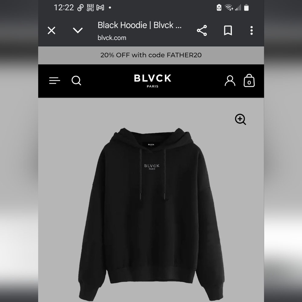 BLVCK Paris Black Hoodie